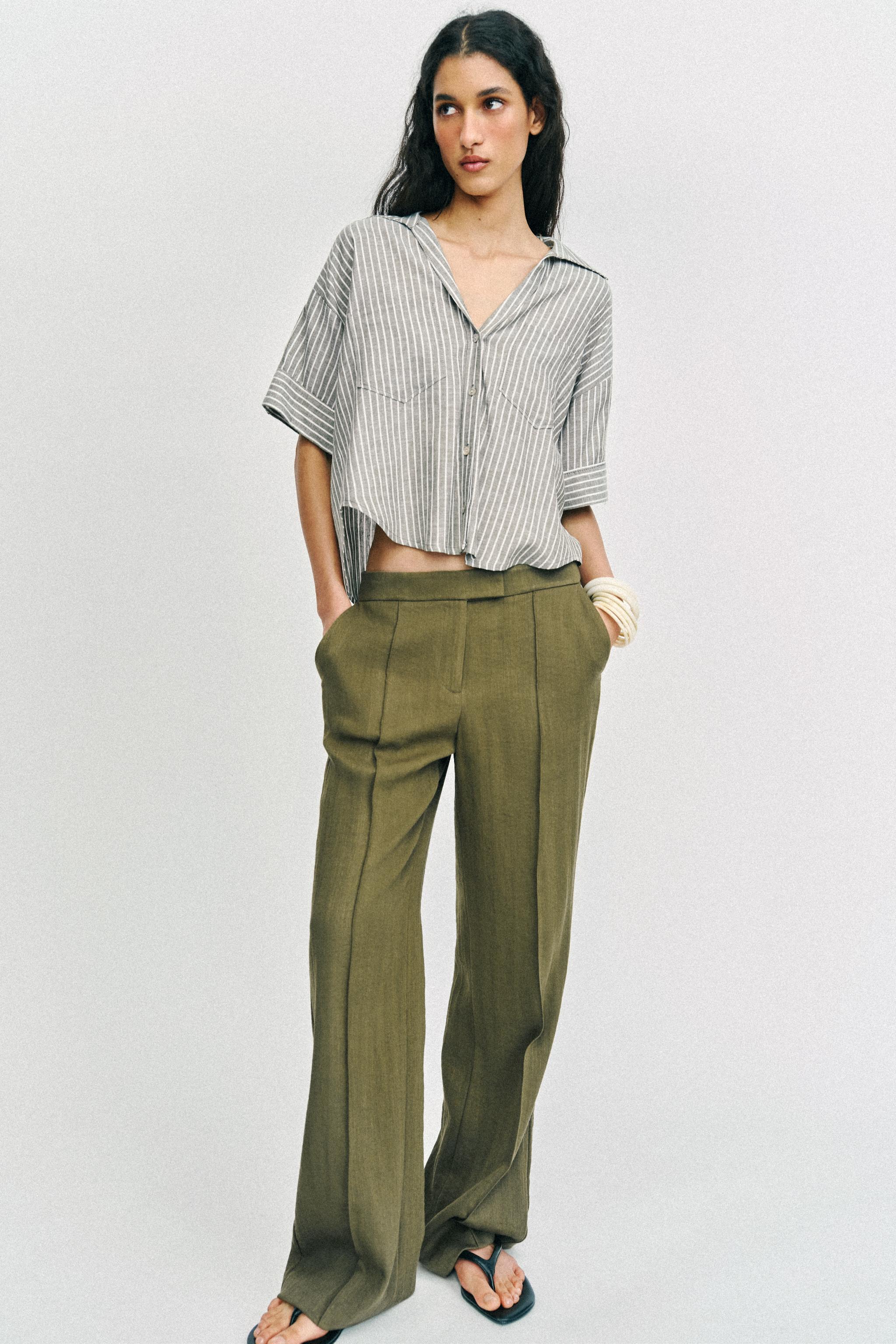 STRIPED LINEN SHIRT